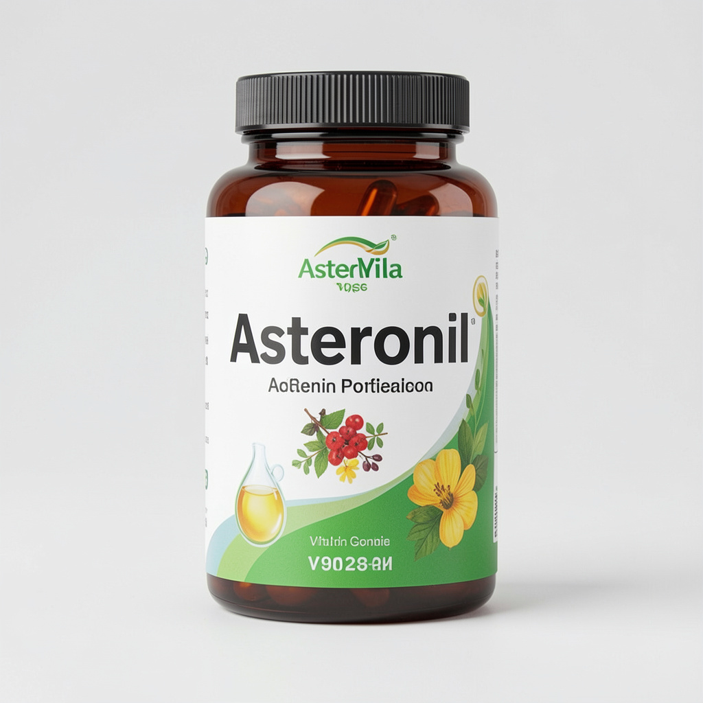 Asteronil dietary supplement package – balanced vitality complex